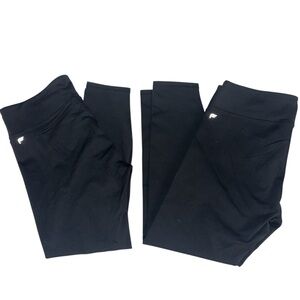 Fabletics Powerhold Black Athletic Leggings- new & like new